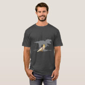 コッカティエルディノ鳥バジギフトヴィンテージ Tシャツ (正面フル)