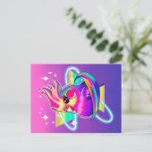 コッカティエルネオンハガキ ポストカード (スタンド正面)