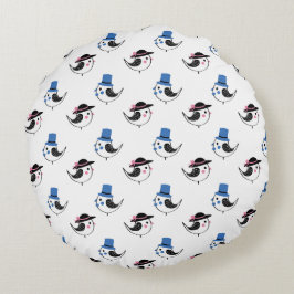 コッカティエルバードイラストレーション装飾用クッション ラウンドクッション