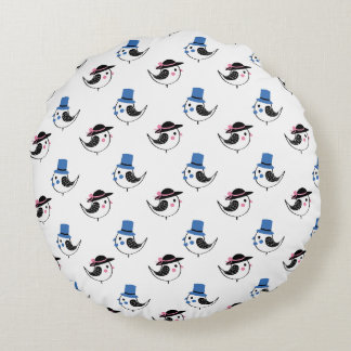 コッカティエルバードイラストレーション装飾用クッション ラウンドクッション