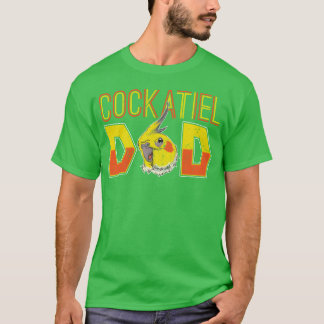 コッカティエルパパ父デイギフト動物レトロ Tシャツ