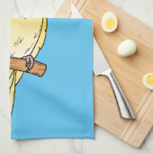 コッカティエル鳥の漫画イラストレーション キッチンタオル (四つ折り)