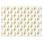 コッカティエル鳥の漫画イラストレーション テーブルクロス (正面(横))