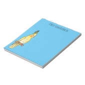 コッカティエル鳥の漫画イラストレーション ノートパッド (回転)