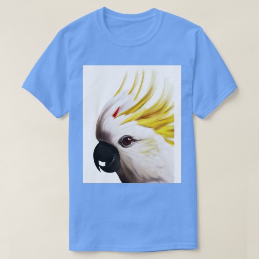 コッカトゥーの頭2 Tシャツ (デザイン正面)