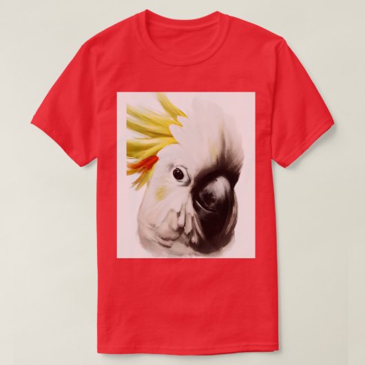 コッカトゥー1の頭 Tシャツ (デザイン正面)