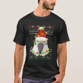 コッカトーサンタパロットブリークリスマスセーターバード Tシャツ (正面)