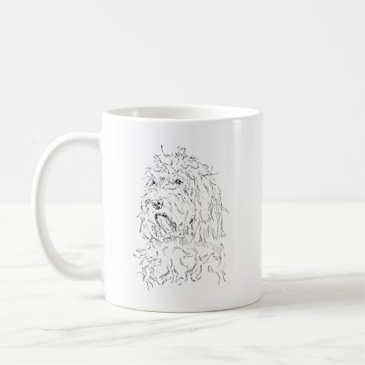 コッカプーのイラスト入りコーヒーマグ コーヒーマグカップ (左)