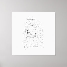 コッカプーのイラスト、ウォールアート キャンバスプリント