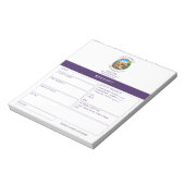 コッカプーのデイケア・ドッグウォーキング領収書 ノートパッド (回転)