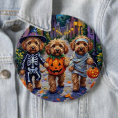 コッカプー犬のハロウィンコスチュームお菓子もらい 缶バッジ (インサイチュ)