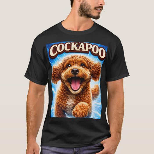 コッカプー犬好きギフトTシャツ Tシャツ (正面)