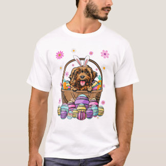 コッカプー犬 ハッピーイースター Tシャツ