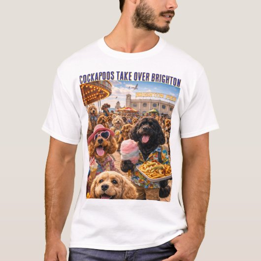 コッカプー ブライトン Tシャツ 面白い 犬 グッズ (正面)