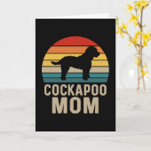 コッカプー ママ カード (黄色い花)