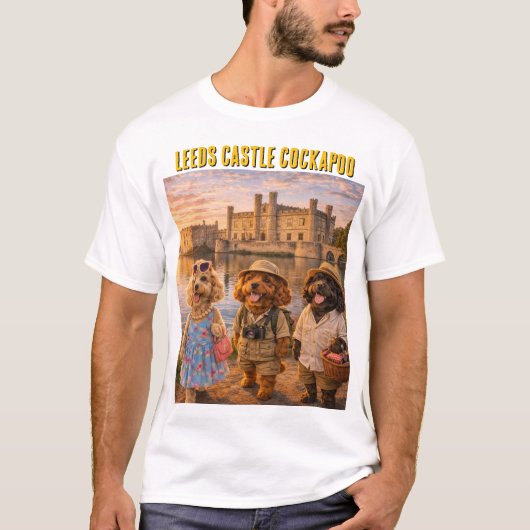 コッカプー リーズ城 Tシャツ ギフト (正面)