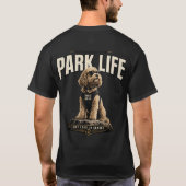 コッカプー 公園ライフ オーナー ギフトTシャツ Tシャツ (裏面)