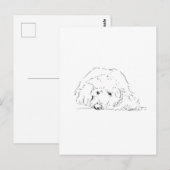 コッカプー 子犬、犬好きへのギフトアイデア ポストカード (正面/裏面)