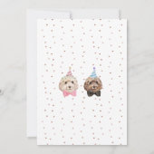 コッカプー 犬好き 花嫁 花婿 結婚式 招待状 (裏面)