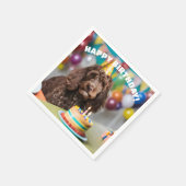 コッカプー 誕生日パーティー スタンダードカクテルナプキン (角)