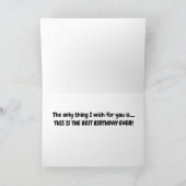 コッカースパニエルが「最高の誕生日を過ごしてね」って言ってるよ カード (内部)