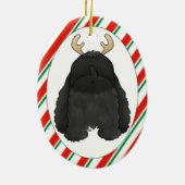 コッカースパニエルのクリスマスのオーナメント セラミックオーナメント (裏面)