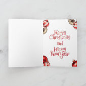 コッカースパニエルのクリスマス シーズンカード (内部)