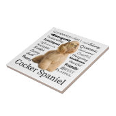 コッカースパニエルのタイル タイル (側面)