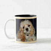 コッカースパニエルのマグ ツートーンマグカップ (左)