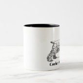 コッカースパニエルのマグ ツートーンマグカップ (中央)