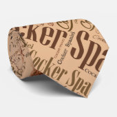 コッカースパニエルの単語の芸術 ネクタイ (ロール)