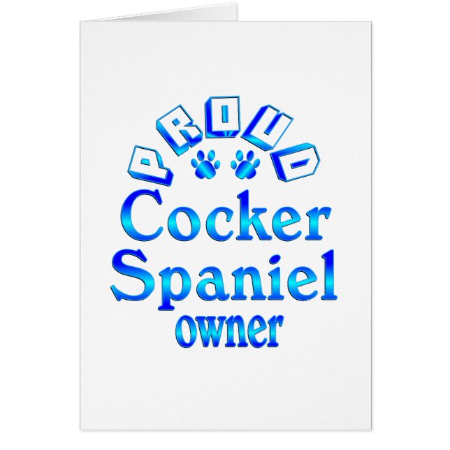 コッカースパニエルの所有者 (正面)