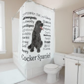 コッカースパニエルの特性のシャワー・カーテン シャワーカーテン (インサイチュ)