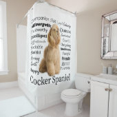 コッカースパニエルの特性のシャワー・カーテン シャワーカーテン (インサイチュ)