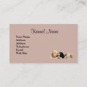 コッカースパニエルの繁殖動物の名刺 名刺 (裏面)