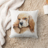 コッカースパニエルの装飾用クッション クッション (ブランケット)