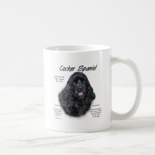 コッカースパニエルの(黒い)歴史のデザイン コーヒーマグカップ