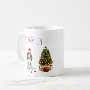 コッカースパニエル犬おもしろいクリスマスドッグと木 コーヒーマグカップ
