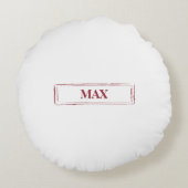 コッカースパニエル犬おもしろいクリスマスドッグと木 ラウンドクッション (裏面)