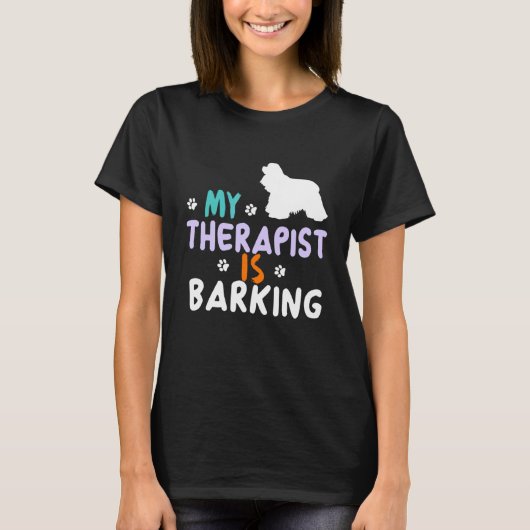 コッカースパニエル犬おもしろい犬オーナークリスマス誕生日 Tシャツ (正面)