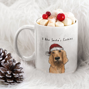 コッカースパニエル犬おもしろマグカップ – クリスマスプレゼント コーヒーマグカップ