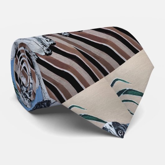 コッカースパニエル犬のポートレート絵を描バイアルフレッドキツネ ネクタイ (ロール)