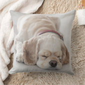 コッカースパニエル犬の睡眠 クッション (ブランケット)