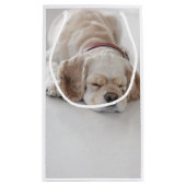 コッカースパニエル犬の睡眠 スモールペーパーバッグ (裏面)