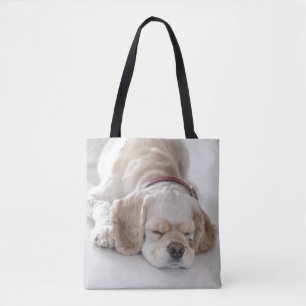 コッカースパニエル犬の睡眠 トートバッグ