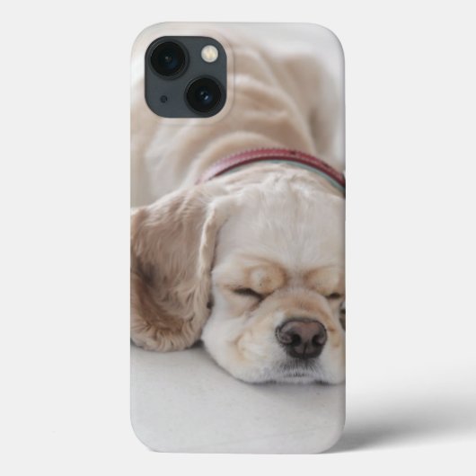 コッカースパニエル犬の睡眠 Case-Mate iPhoneケース (裏面)