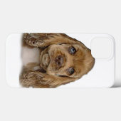 コッカースパニエル犬の電話代 Case-Mate iPhoneケース (裏面 (横))