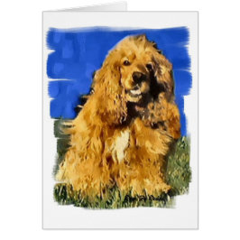 コッカースパニエル犬アートギフト