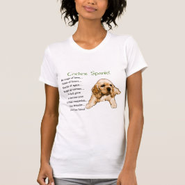 コッカースパニエル犬アートギフト Tシャツ