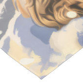 コッカースパニエル犬ウィンターワンダーランドクリスマスジョイ テーブルクロス (アングル)